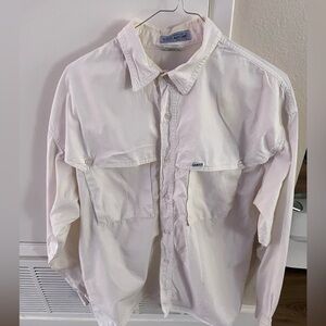 Vintage Guess Men's Cream Shirt Jacket